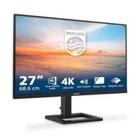 Philips 27E1N1800AE - 68,6 cm (27 inch) Ultra HD-monitor, luidspreker, in hoogte verstelbaar, HDR10 (3840 x 2160, 60 Hz, HDMI 2.0, DisplayPort 1.4), zwart