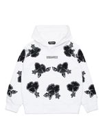 DSQUARED2 KIDS hoodie en jersey à logo imprimé - Blanc - thumbnail