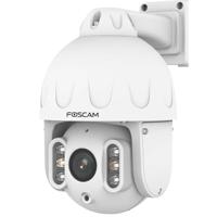 Foscam SD8EP PoE PTZ Dome bewakingscamera met 4-voudige optische zoom, UHD-videokwaliteit, HDR, voor binnen en buiten, intelligente personen- en voertuigherkenning