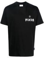 Philipp Plein t-shirt à logo poitrine imprimé - Noir