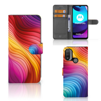 Book Case voor Motorola Moto E20 | E30 | E40 Regenboog