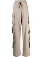 Blumarine pantalon cargo à lien de resserrage - Gris