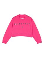 MM6 Maison Margiela Kids sweat en coton à logo - Rose