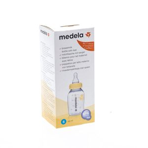 Medela Fles Moedermelk Plast Met Speen Slow Flow