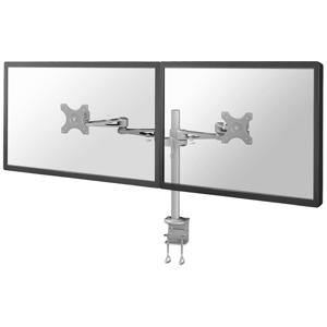 Neomounts FPMA-D935D Monitor-tafelbeugel 2-voudig 25,4 cm (10) - 68,6 cm (27) Zilver In hoogte verstelbaar, Kantelbaar, Zwenkbaar, Roteerbaar