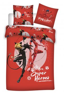 Zagtoon dekbedovertrek Superheroes 140 x 200 cm PE rood Zagtoon dekbedovertrek Superheroes 140 x 200 cm PE rood