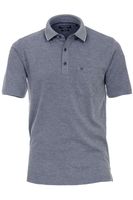 Casa Moda Casual Fit Polo shirt Korte mouw grijs/blauw