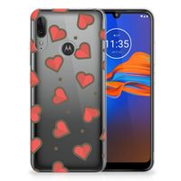 Motorola Moto E6 Plus TPU bumper Hearts - thumbnail