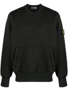 Stone Island pull à patch Compass - Noir