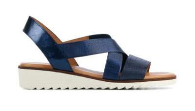 Capobella Dames Sandalen in Leder (Blauw)