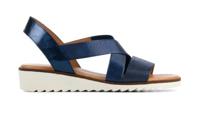 Capobella Dames Sandalen in Leder (Blauw)