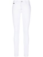 Philipp Plein jean skinny à taille haute - Blanc