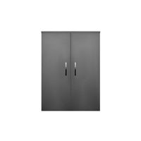 Kolomkast Sanicare Q6/Q14 2-Deurs Soft-Closing Chromen Greep 90x67x32 cm Grey-Wood Sanicare