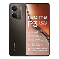 realme P3 Smartphone 5G, 8 + 256 GB, batterij 5260 mAh, 45 W opladen, Snapdragon 6 Gen 4 chipset, AI 50MP camera, e-Sport Pro display 2000 nits 120 Hz, IP69, grijs (zonder adapter)