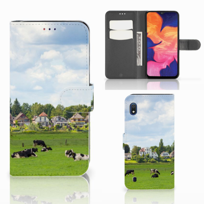 Samsung Galaxy A10 Telefoonhoesje met Pasjes Koeien Samsung Galaxy A10 Telefoonhoesje met Pasjes Koeien