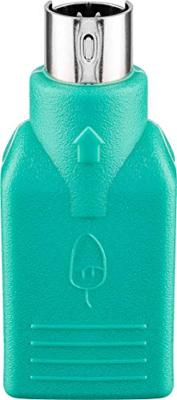 Wentronic USB-adapter (A-bus naar PS2-stekker), 68919 GB, groen, 1x