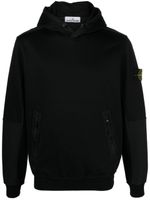 Stone Island hoodie à patch logo - Noir