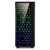 Sharkoon RGB LIT 100 tower behuizing USB 3.2, Window-Kit - thumbnail