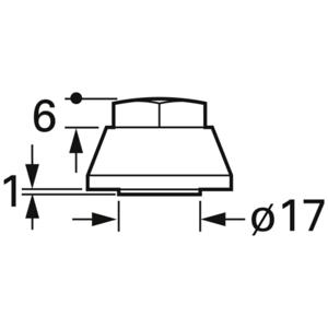 FTCAP HM 8 Kunststof dopmoer Schroefaansluiting (Ø) 25 mm 1 stuk(s)