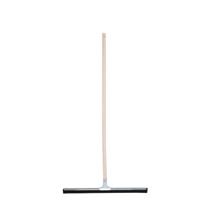 Vloertrekker/douchetrekker voor water - metaal/natuurrubber - breedte 60 cm - steel hout 120 cm