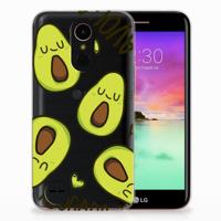 LG K10 2017 Telefoonhoesje met Naam Avocado Singing