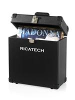 Ricatech RC3491 - Valigetta contenitore per dischi in vinile, colore: Nero