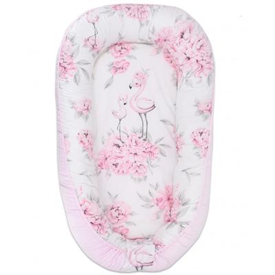 Babynestje Pink Peonies Katoen