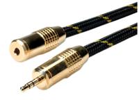 ROLINE GOLD 3,5 mm audio verlengkabel M/F, Retail Blister, 10 m