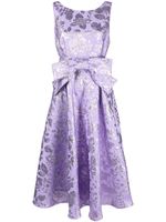 P.A.R.O.S.H. robe mi-longue à fleurs - Violet