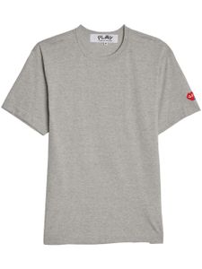 Comme Des Garçons Play x Invader t-shirt en coton à patch logo - Gris