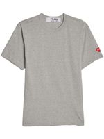 Comme Des Garçons Play x Invader t-shirt en coton à patch logo - Gris