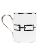 GINORI 1735 tasse en porcelaine à imprimé chaine - Blanc