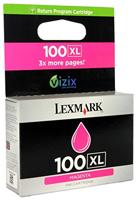 Lexmark - sterke inktcartridge, 14N1068E 100XL 1 magenta