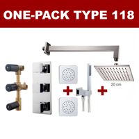 Wiesbaden one-pack inbouwthermostaatset type 118