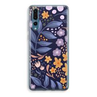 Flowers with blue leaves: Huawei P20 Pro Transparant Hoesje - thumbnail