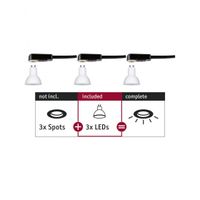 Paulmann 28784 LED-inbouwlamp Set van 3 stuks Energielabel: G (A - G) LED GU10 19.5 W Wit - thumbnail