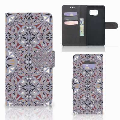 Samsung Galaxy S7 Edge Bookcase Flower Tiles