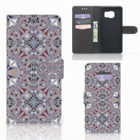 Samsung Galaxy S7 Edge Bookcase Flower Tiles