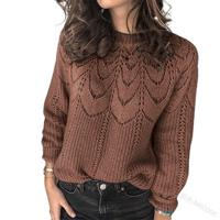 Wool/Knitting Plain Casual Sweater