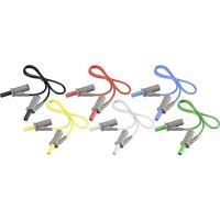 VOLTCRAFT MSB-501 Meetsnoerenset Banaanstekker 4 mm Banaanstekker 4 mm 0.50 m 12 stuk(s)