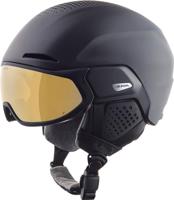 ALPINA Unisex - Volwassenen, ALTO Q-LITE Skihelm, black matt (gold mirror), 55-59 cm