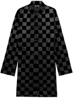 Black Comme Des Garçons manteau à motif damier - Noir - thumbnail