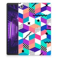 Lenovo Tab M10 Plus Back Cover Blokken Kleurrijk