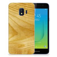 Samsung Galaxy J2 Core Bumper Hoesje Licht Hout