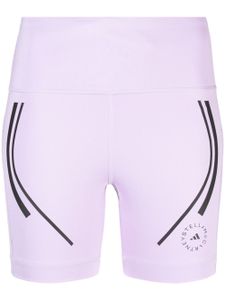 adidas by Stella McCartney TruePace stripe-detail cycling shorts - Violet