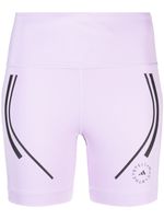 adidas by Stella McCartney TruePace stripe-detail cycling shorts - Violet