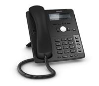 Snom D712 IP-telefoon, SIP bureautelefoon (vier-lijn B / W-scherm met achtergrondverlichting, 5 programmeerbare functietoetsen met LED's), zwart, 00004353