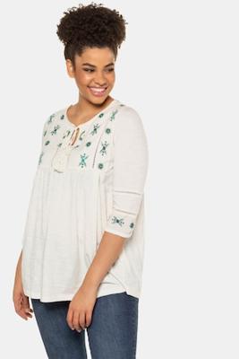 Ulla Popken Tuniek, A-lijn, 3/4 mouwen - Grote Maten