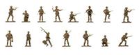 Airfix Modelfigurenset - A00763V WWII British Infantry N. Europe - Accessoires voor modelbouwpakketten, plastic modelsets voor volwassenen en kinderen vanaf 8 jaar, set bevat 48 ongeverfde figuren - Dioramas-accessoire