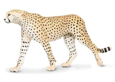 Safari wilde dieren Jachtluipaard junior 20 cm lichtbruin/zwart